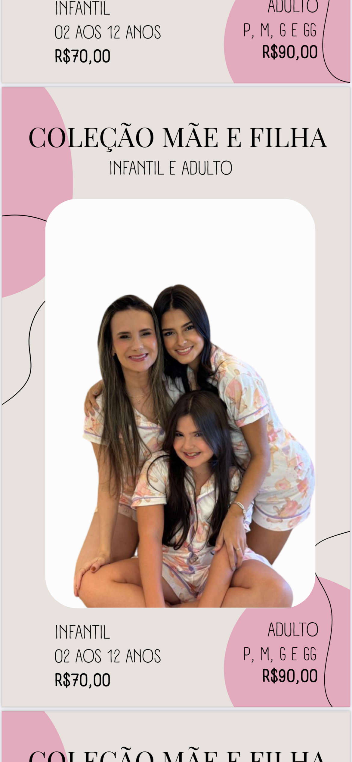 Coleção Mãe e Filha